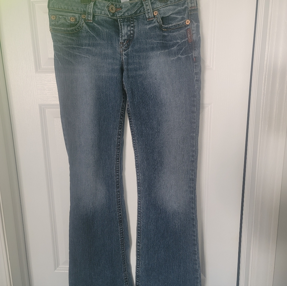 Y2K SILVER Low Ride Jeans SIZE 30/32